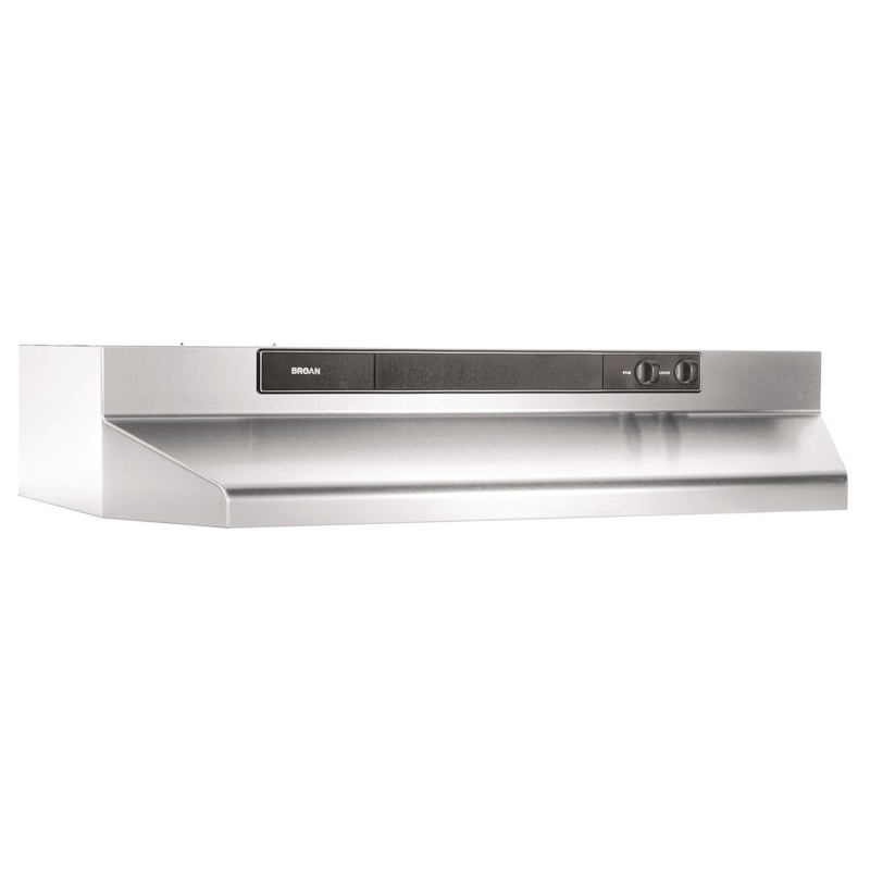 Broan 463004 **DISCONTINUED** Broan 30-Inch Convertible Under-Cabinet Range Hood, 220 CFM, Stainless Steel