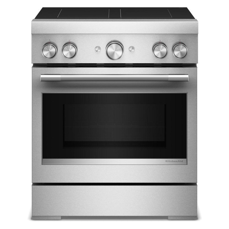 Kitchenaid KFIS930SSS 30-Inch 4-Element Induction Freestanding Commercial-Style Range with Air Fry