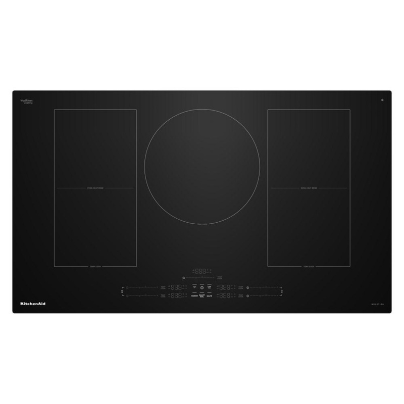 Kitchenaid KCIT736SBL 36″ Temp Cook Induction Cooktop With 5 Cooking Zones