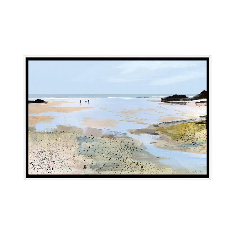 Sea View’ Graphic Art Print East Urban Home Size: 40″ H x 60″ W x 1.5″ D Format: White Framed Canvas