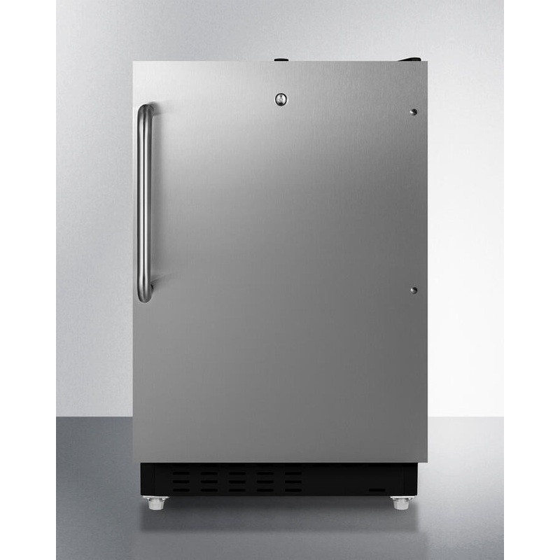 Summit ALRF49BSSTB 20″ Wide Built-In Refrigerator-Freezer, Ada Compliant
