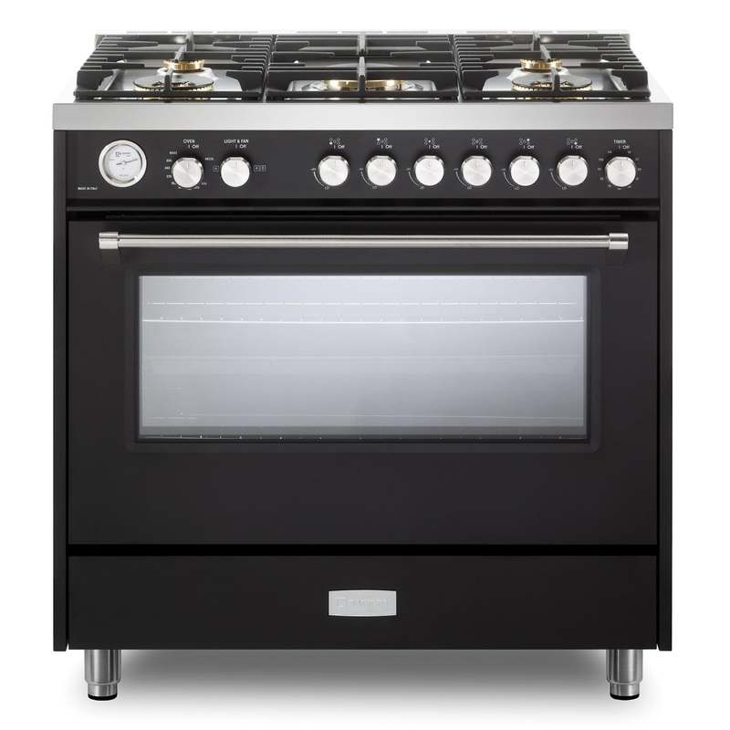 Verona VUFSGG365E Verona Ultima 36″ Gas Range – Matte Black