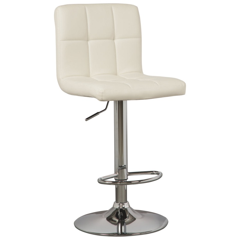 Dorotea Swivel Adjustable Height Bar Stool (Set of 2) Latitude Run Seat Color: White