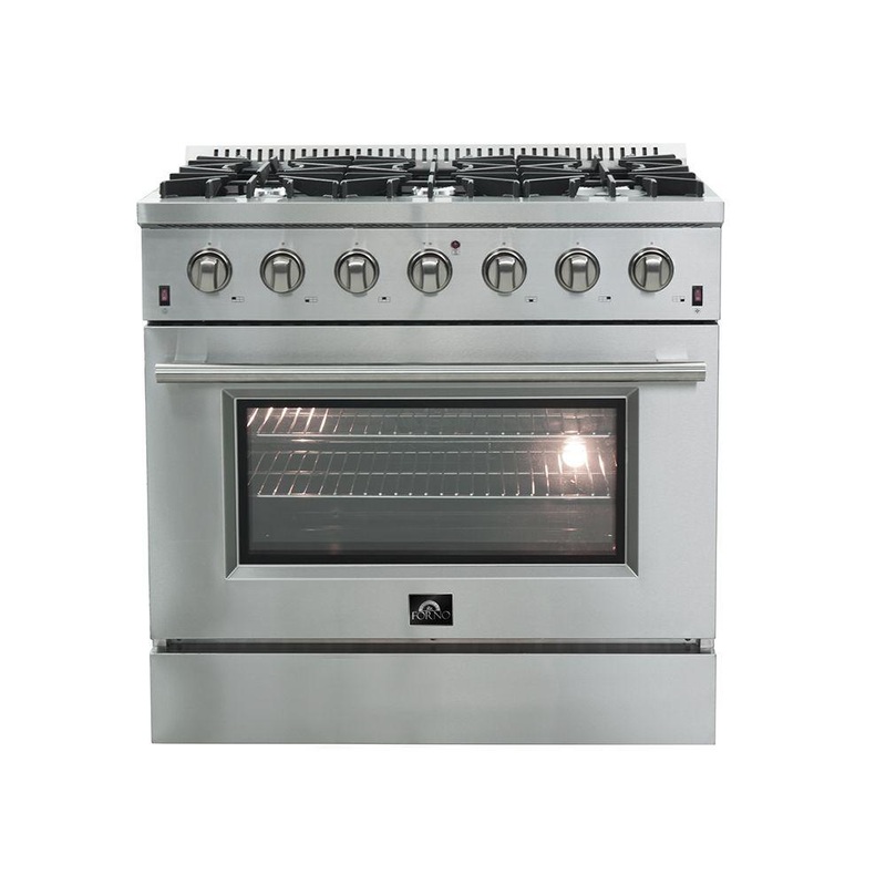 Forno FFSGS624436 Forno Galiano – 36″ Freestanding Gas Range