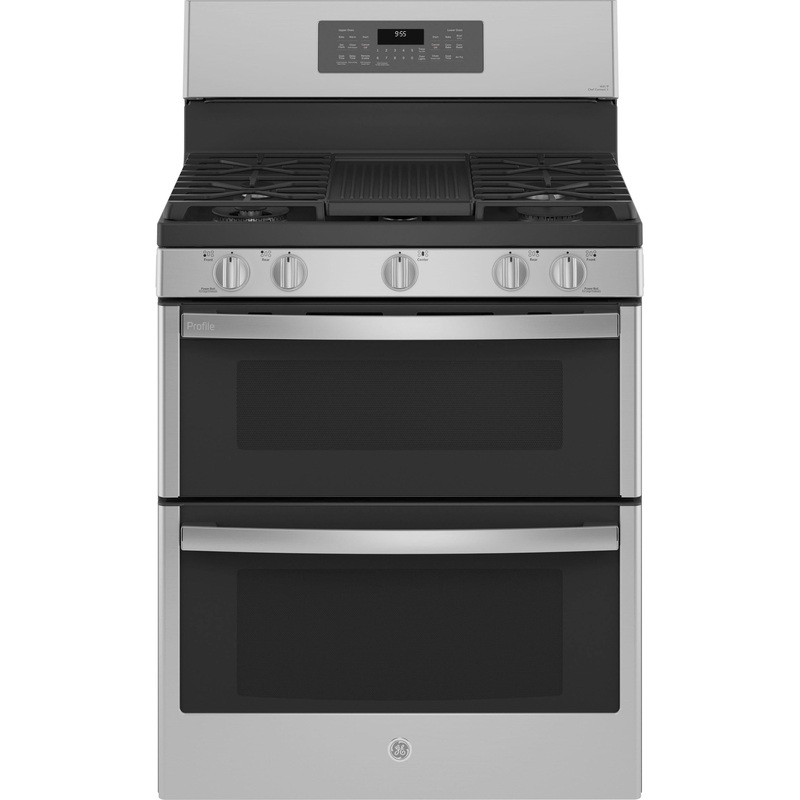 Ge Appliances PGB965YPFS Ge Profile 30″ Free-Standing Gas Double Oven Convection Fingerprint Resistant Range With No Preheat Air Fry