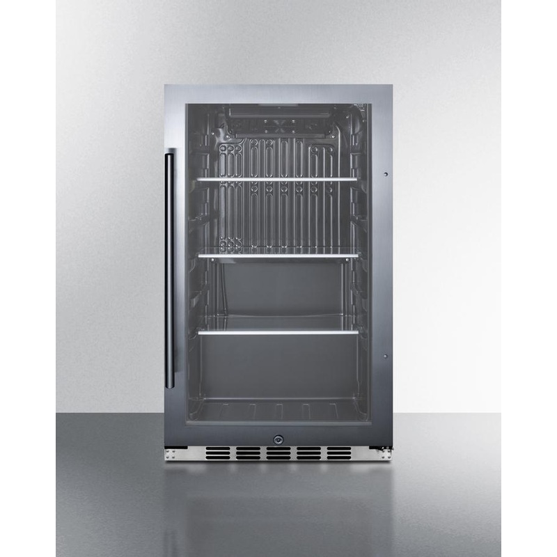 Summit SPR488BOSH34CSS Shallow Depth Indoor/outdoor Beverage Cooler
