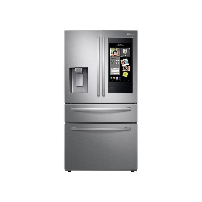 22 cu. ft. 4-Door French Door, Counter Depth Refrigerator with 21.5″ Touch Screen Family Hub in Stainless Steel