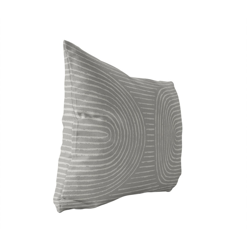 Shari Geometric Lumbar Pillow KAVKA DESIGNS Color: Gray Size: 18″ x 24″