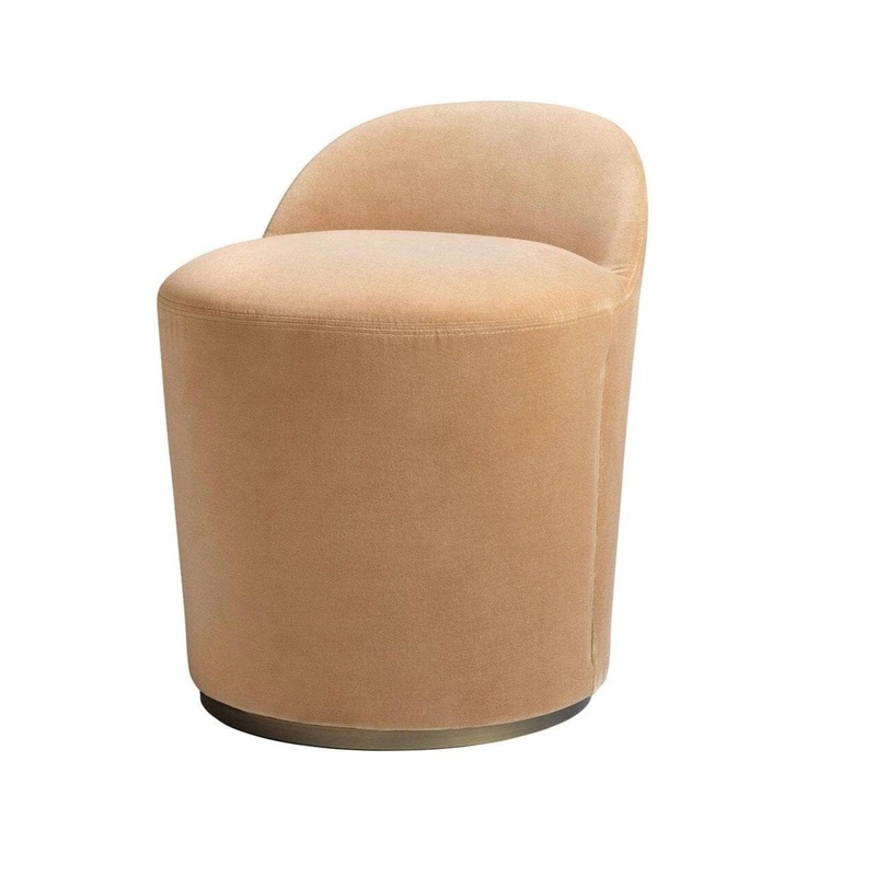 Tail Fully Upholstered Low Back Dining Chair
