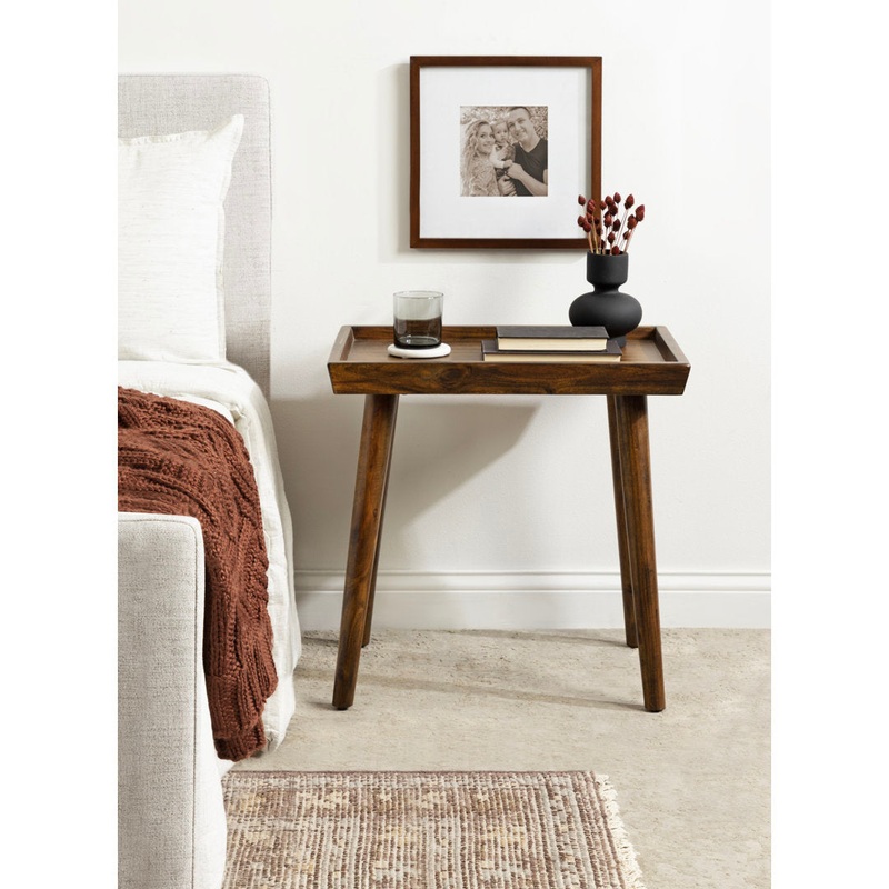 Tyne Wooden Rectangle Living Room Side Table The Twillery Co.