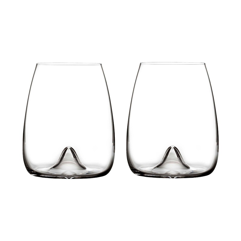 Elegance Stemless Wine Glasses (Set of 2)