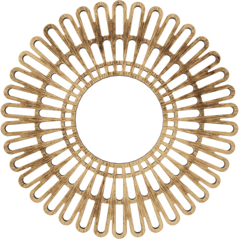 Cornelius Ceiling Medallion Ekena Millwork Color: Antiqued Bronze Size: 22″ H x 22″ W x 0.75″ D