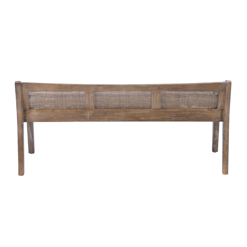 Donner Cane Back Cushioned Bench Joss & Main