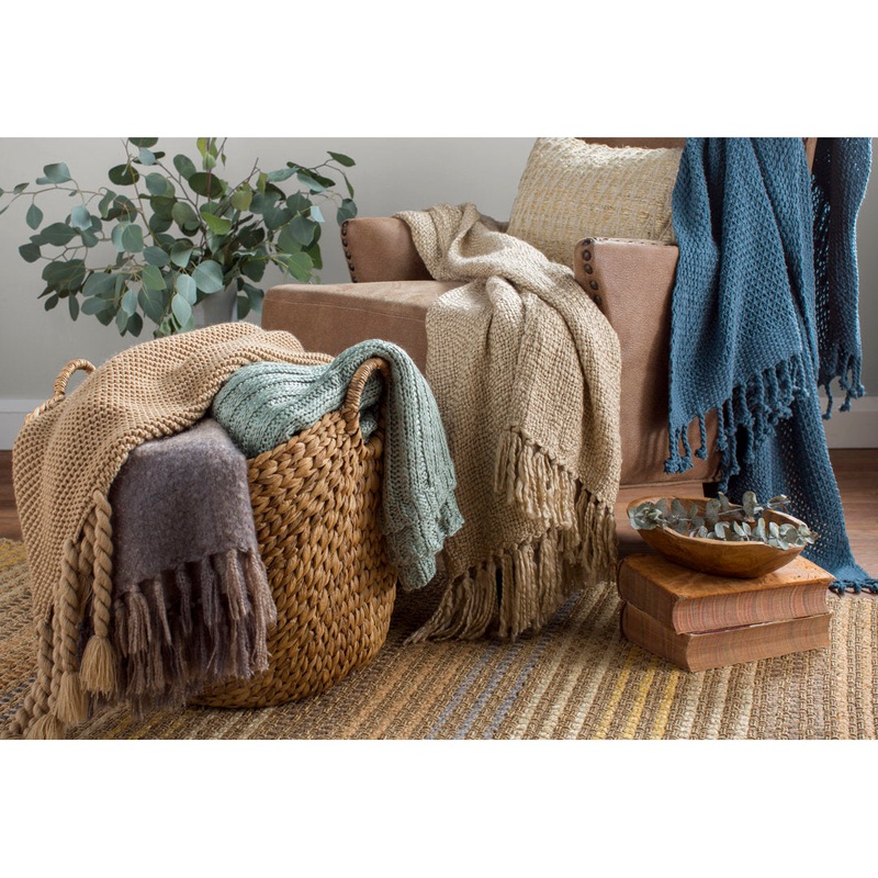 Duien Cotton Throw Birch Lane Color: Blue
