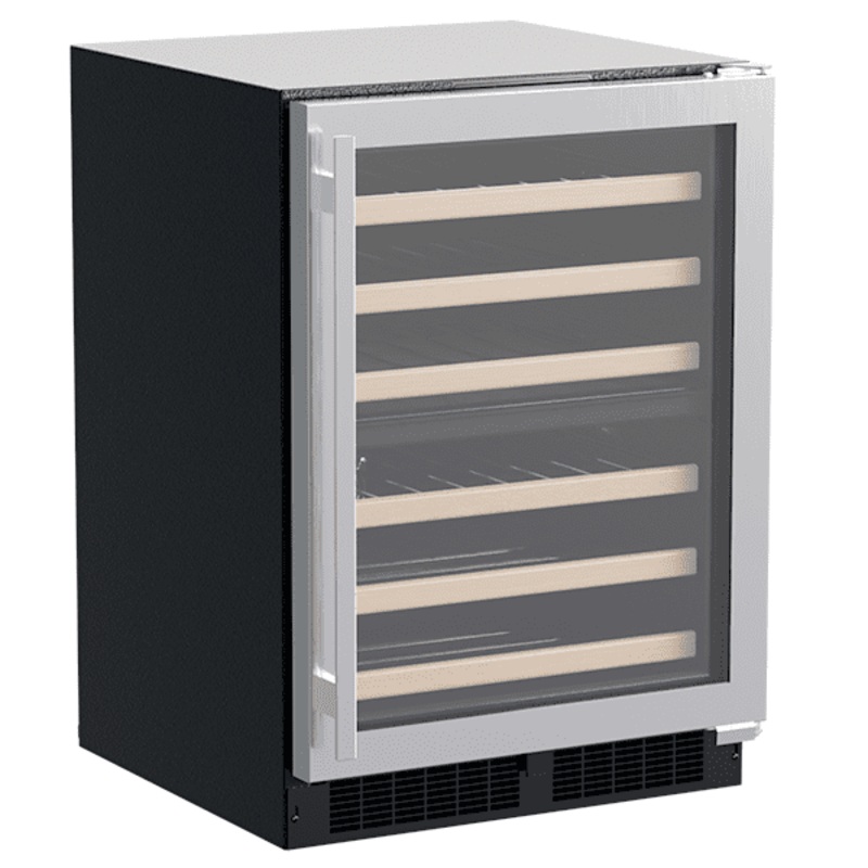 Marvel MLWD224SG01A 24-In Built-In High-Efficiency Dual Zone Wine Refrigerator With Door Style – Stainless Steel Frame Glass