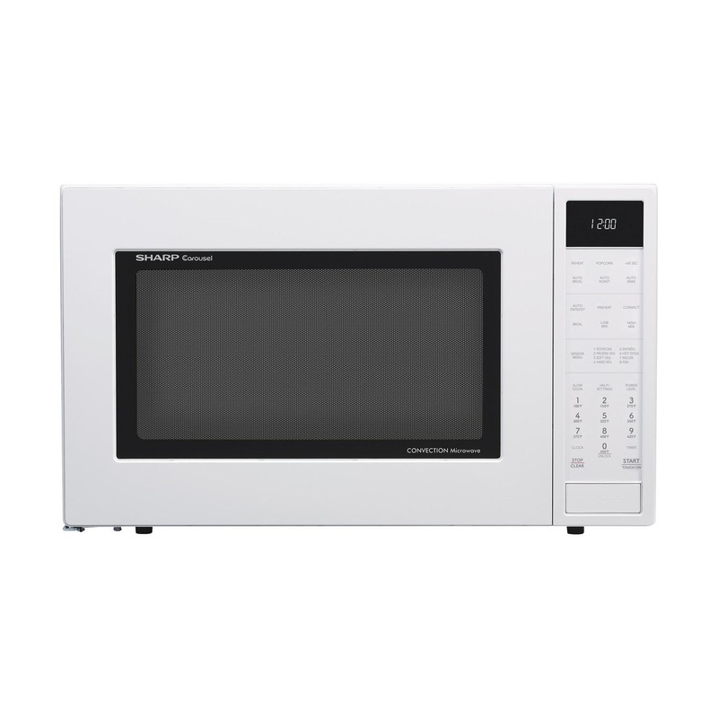 SMC1585KW Sharp 1.5 cu. ft. 900W White Convection Countertop Microwave Oven