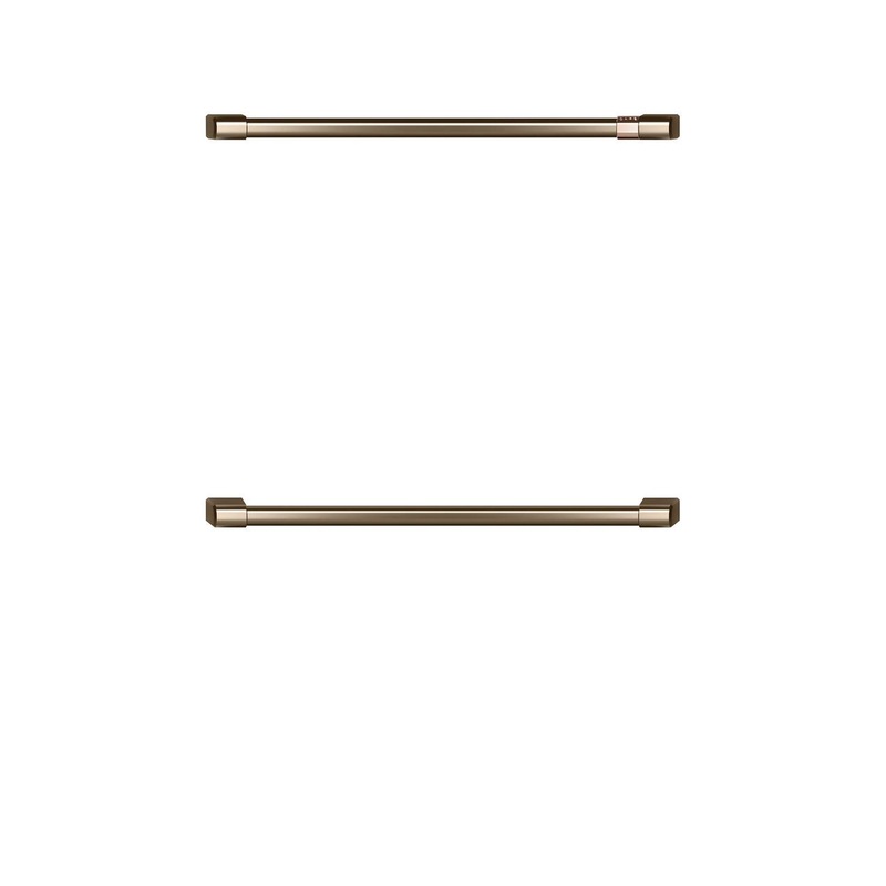 Cafe CXWD0H0PMBZ CAF(EBACK) 2 – 30″ Double Wall Oven Handles – Brushed Bronze