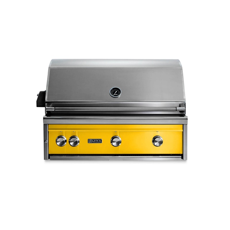 Lynx L36ATRCANG 36″ Built-In Grill – All Trident W/ Rotisserie – California Poppy