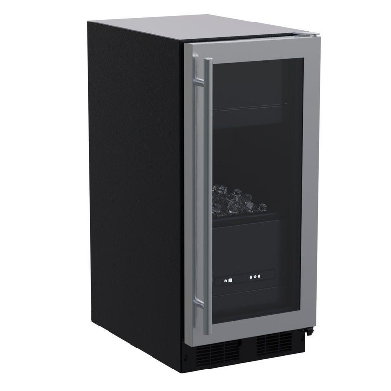 Marvel MLCL215SG01B 15-In Built-In Clear Ice Machine With Door Style – Stainless Steel Frame Glass
