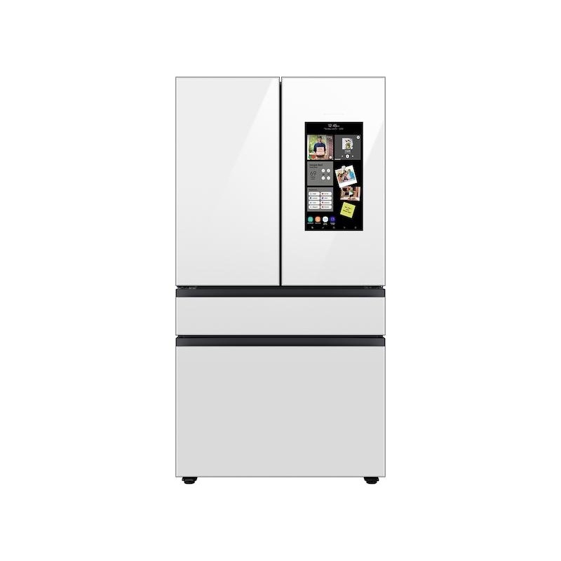 Samsung RF29BB890012 Bespoke 4-Door French Door Refrigerator (29 Cu. Ft.) With Family Hub In White Glass