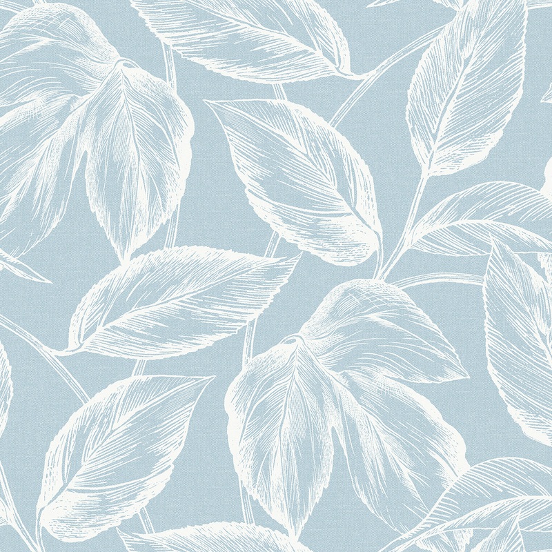 Summer House Beckett Sketched Leaves Wallpaper