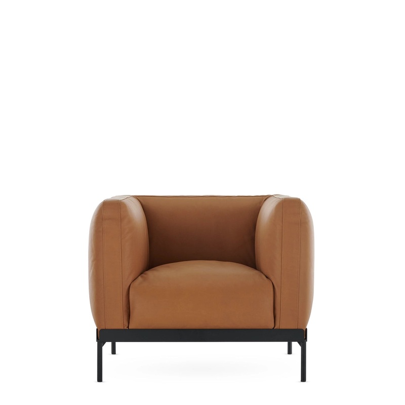 Asia leather armchair