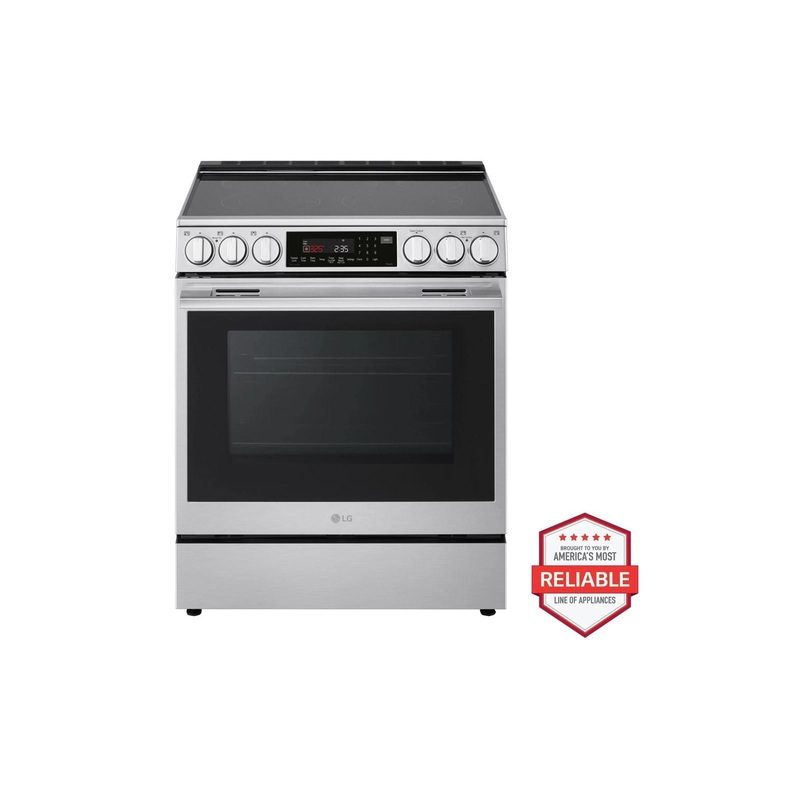 Lg LSEL6337XE 6.3 Cu. Ft. Smart Electric Slide-In Range With Instaview, Probake Convection, And Air Fry
