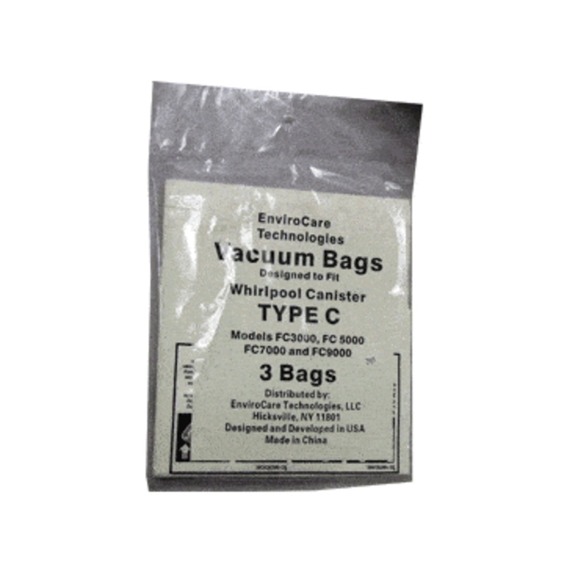 Whirlpool Type C Vacuum Bags 3 Pack