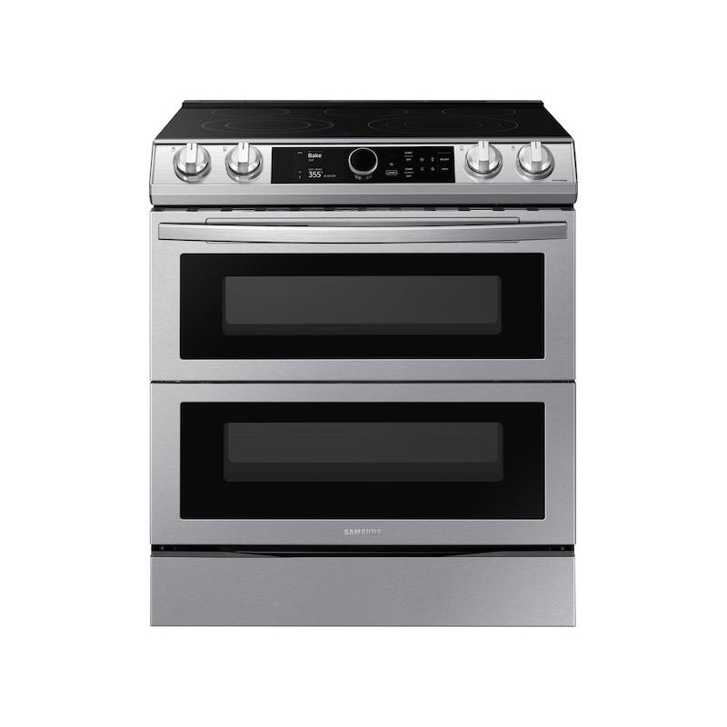 6.3 cu ft. Smart Slide-in Electric Range with Smart Dial, Air Fry, & Flex Duo in Stainless Steel