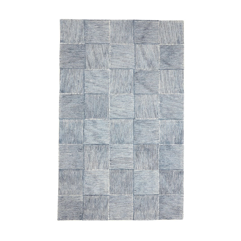 Concentric Square Tile Rug