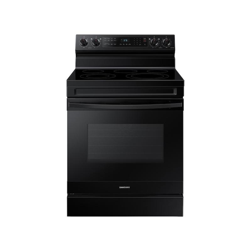 Samsung NE63A6511SB 6.3 cu. ft. Smart Freestanding Electric Range with No-Preheat Air Fry & Convection in Black