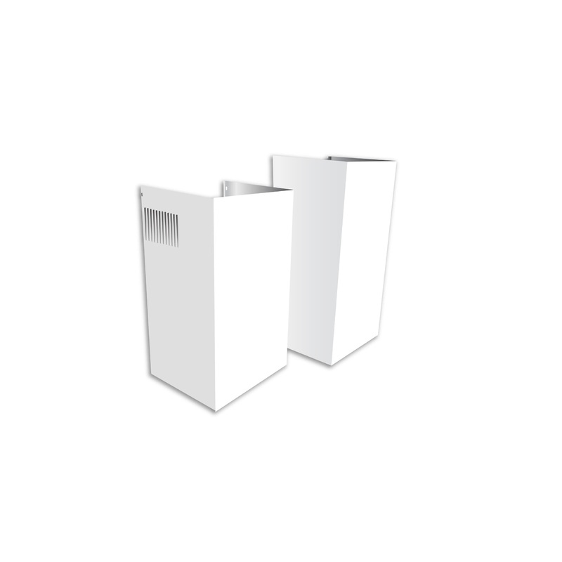 Xo Appliance XOEDCB2W Duct Cover Extension For 10′ Ceiling Fits Xob White