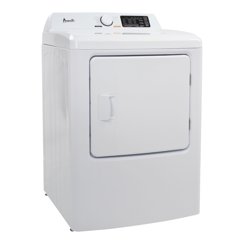 Avanti SED70D0W Avanti Front Load Electric Clothes Dryer, 7.0 Cu. Ft. Capacity – White / 7.0 Cu. Ft.