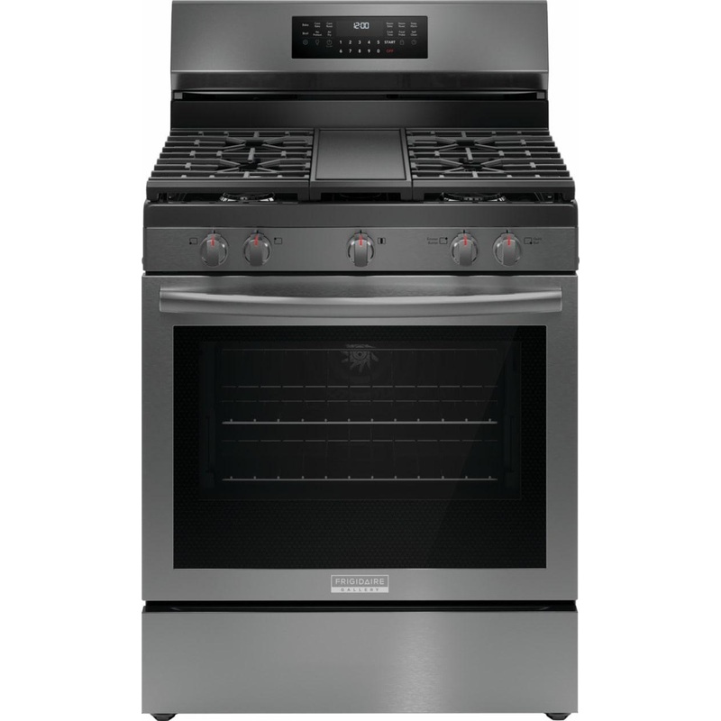 Frigidaire GCRG3060BD Frigidaire Gallery 30″ Rear Control Gas Range With Total Convection