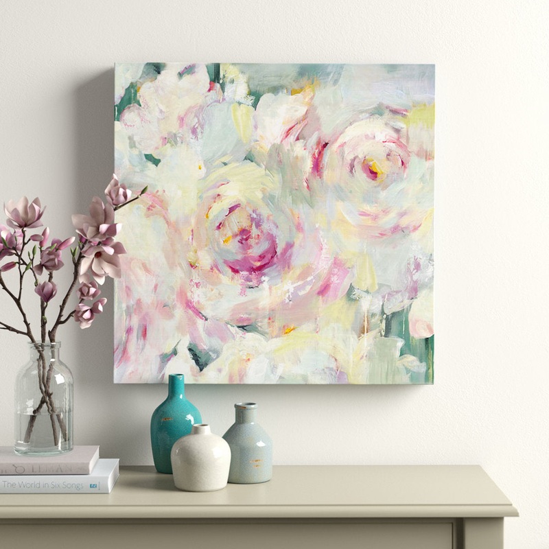 Shabby Peony II by PI Galerie – Print Willa Arlo Interiors Size: 8″ H x 8″ W x 1.5″ D Format: Canvas