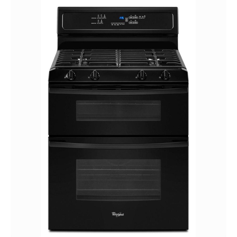 Whirlpool GGG388LXB 30-inch Self-Cleaning Double Oven Freestanding Gas Range