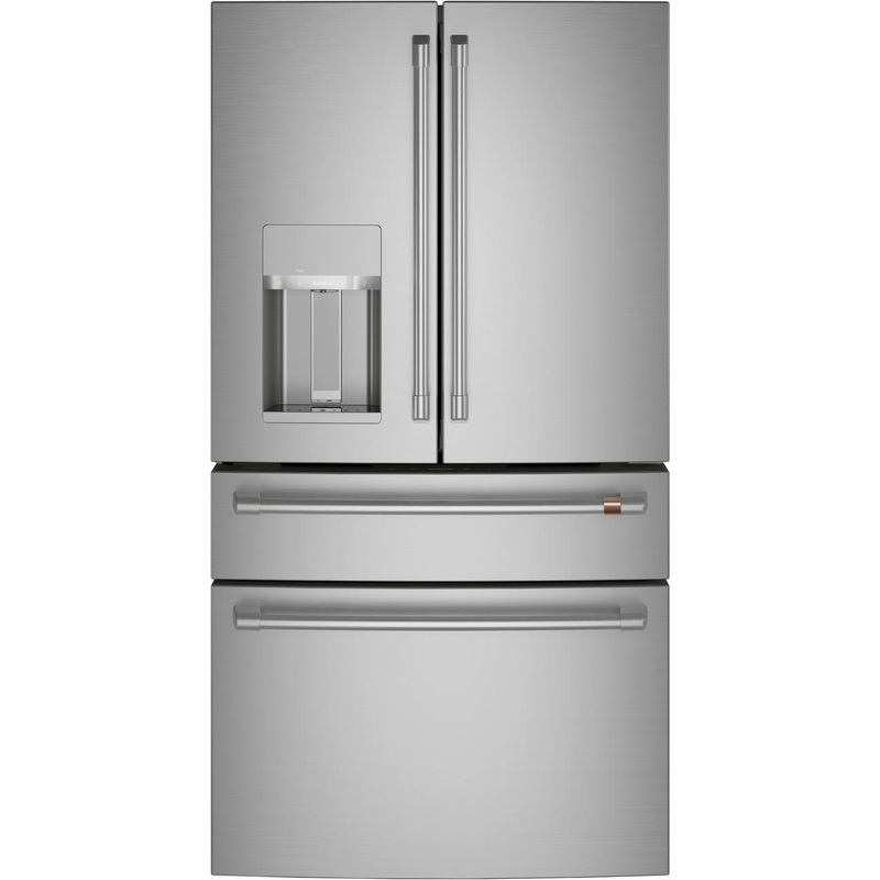 Cafe CXE22DP2PS1 CAF(EBACK) ENERGY STAR 22.3 Cu. Ft. Smart Counter-Depth 4-Door French-Door Refrigerator
