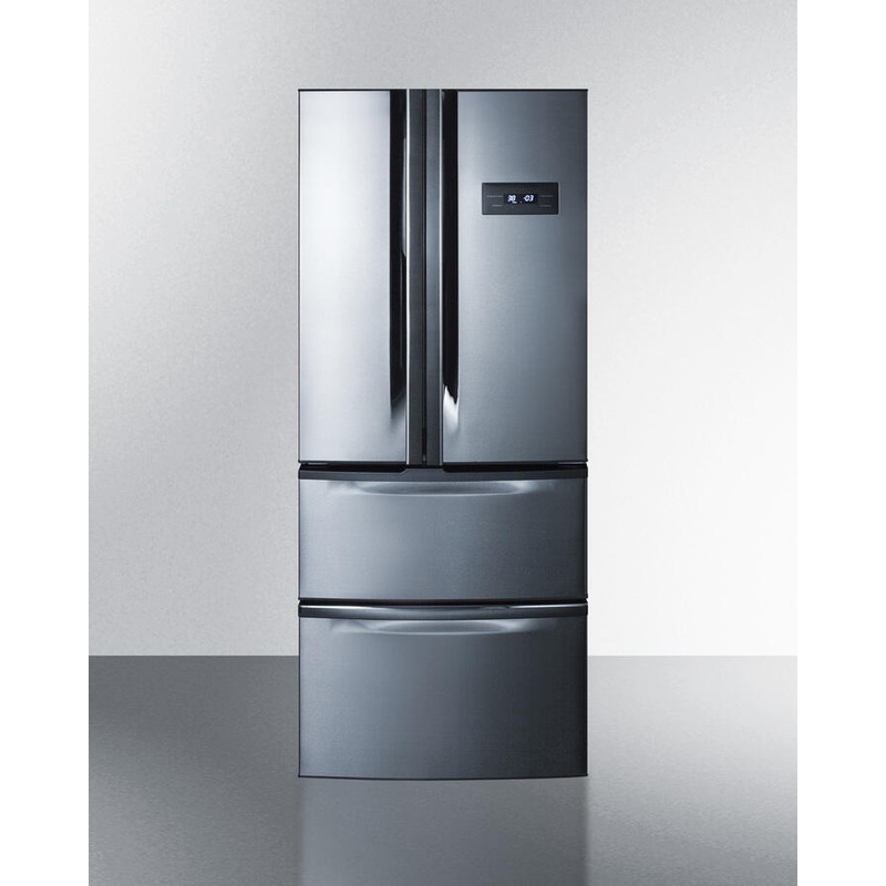 Summit FDRD15SS 27″ Wide French Door Refrigerator-Freezer