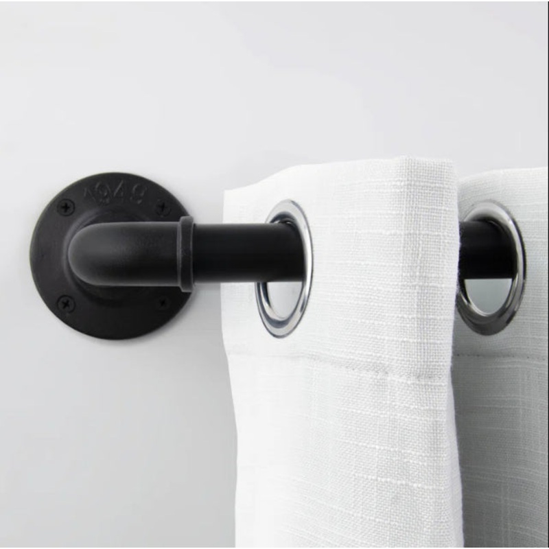 Upper Vobster 1 Inch Adjustable Industrial Pipe Curtain Rod