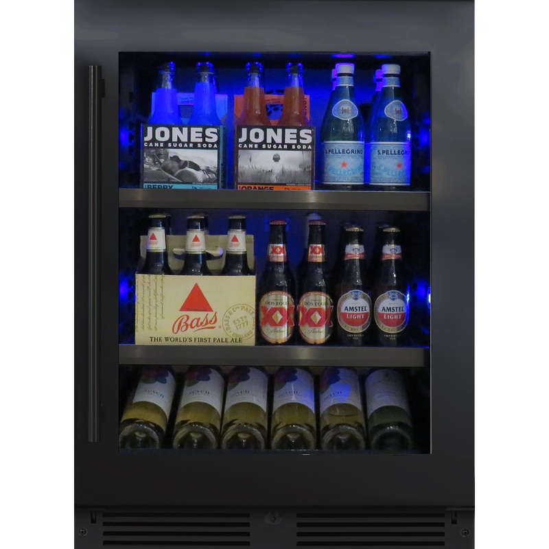 Xo Appliance XOU24BCGBSR Beverage Center 24″ Black Stainless Rh