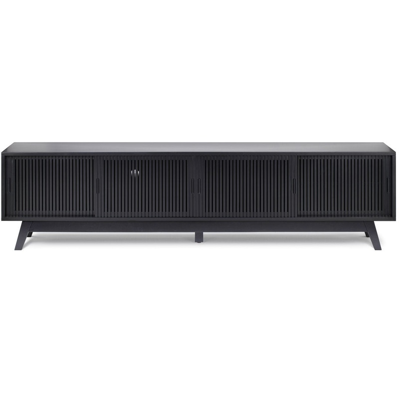 Burton 79” Media Console AllModern Color: Black/Black