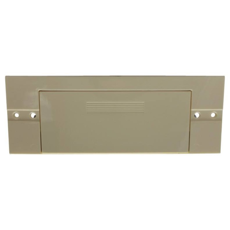 Central Vacuum Flush Mount Dustpan Almond