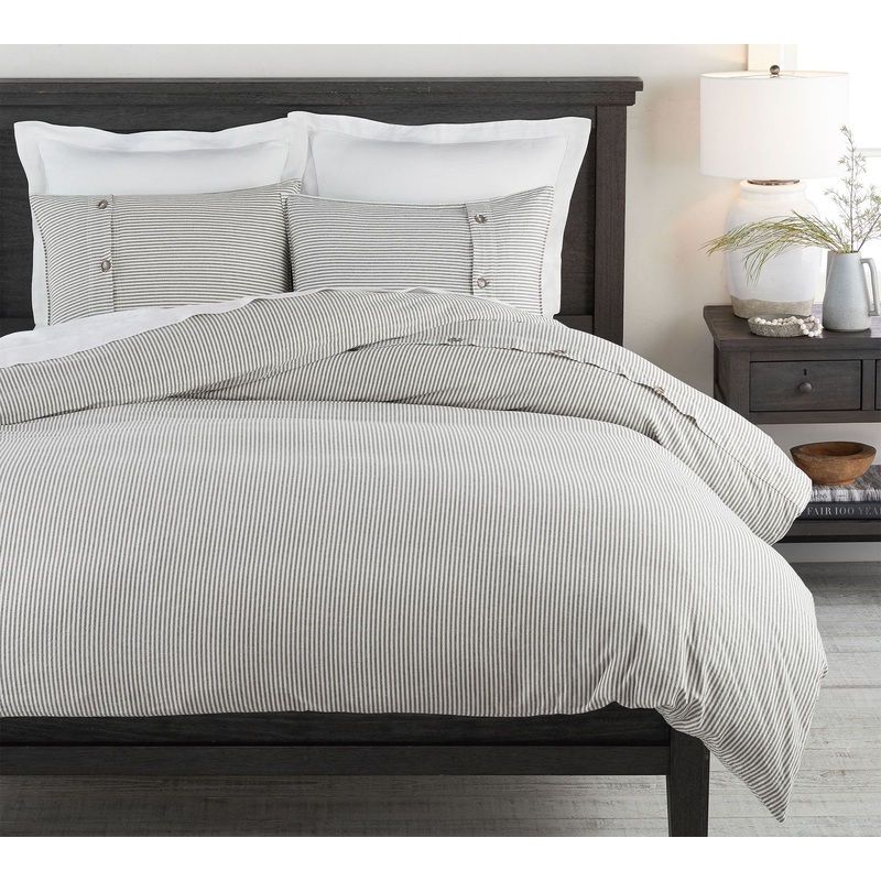 Wheaton Striped Linen Cotton Duvet-King