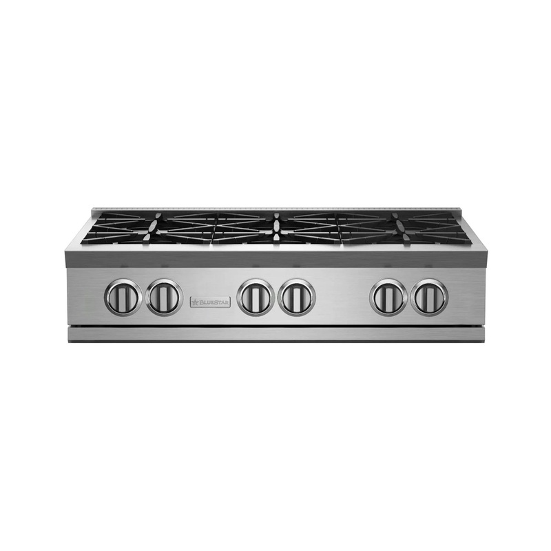 BlueStar RGTNB366BSS 36″ Stainless Steel Pro-Style Gas/LP Rangetop
