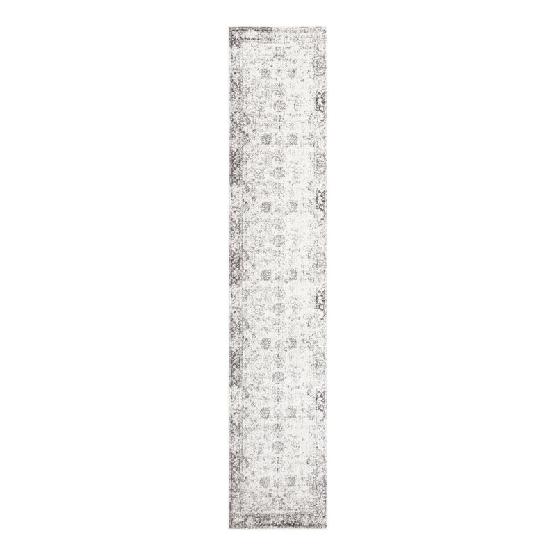 Brandt Floral Gray Area Rug Mistana Rug Size: Runner 3’3″ x 16’5″