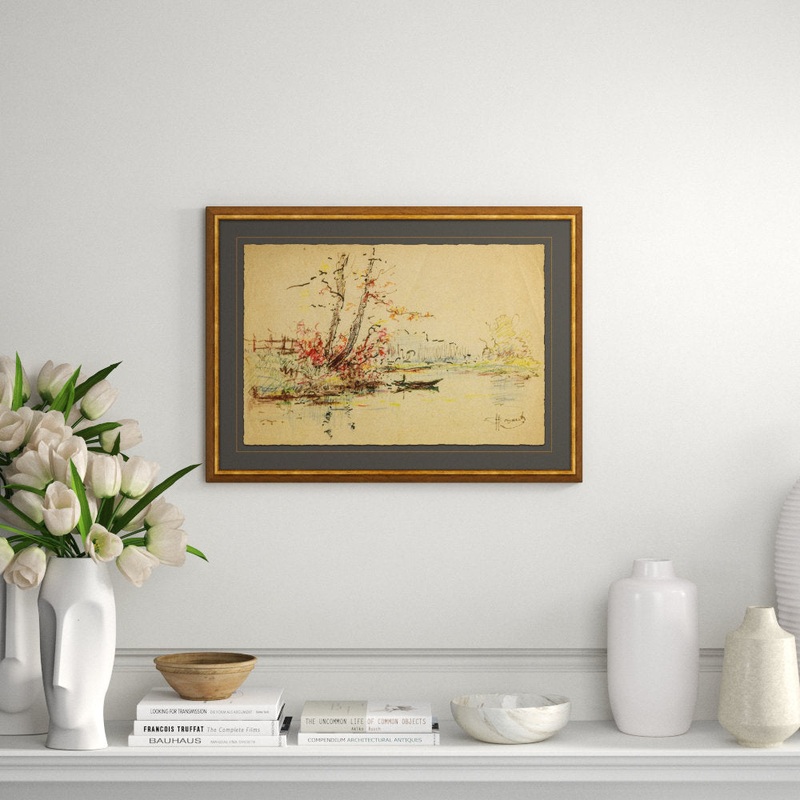 Dutch Landscape Study – Picture Frame Print on Paper Soicher Marin