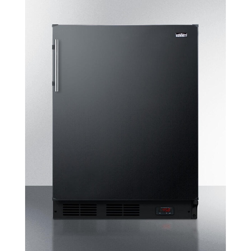 Summit FF63BDTPUB Freestanding Counter Height Craft Beer Pub Cellar In Black With Digital Thermostat And Deluxe Interior