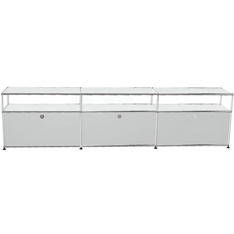 USM Haller TV Media – 6 compartments – 3 short open -3 closed – 1.7
