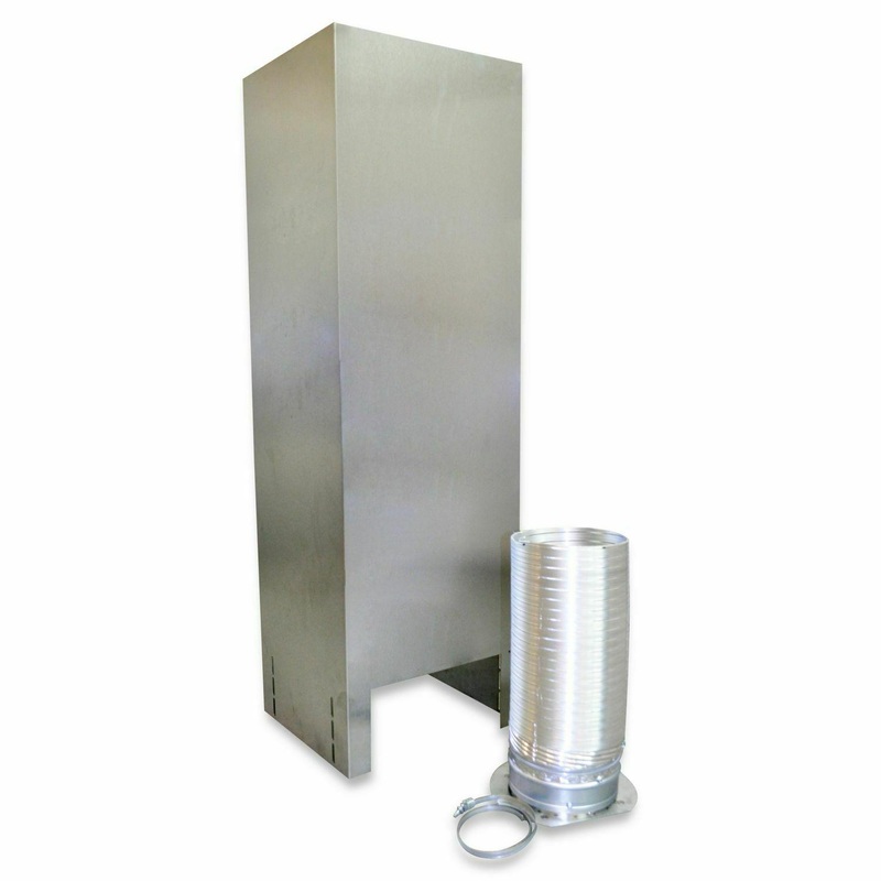 Whirlpool EXTKIT22ES Island Hood Chimney Extension Kit (10-12ft) for vented hoods – Stainless Steel