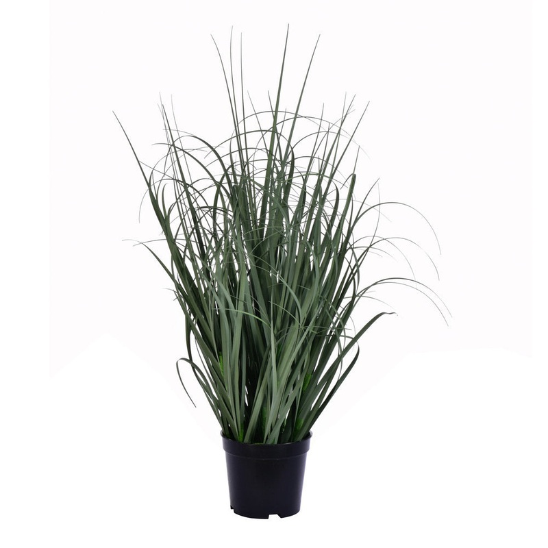 Artificial Green Potted Ryegrass Sand & Stable Size: 24″ H x 12″ W x 12″ D